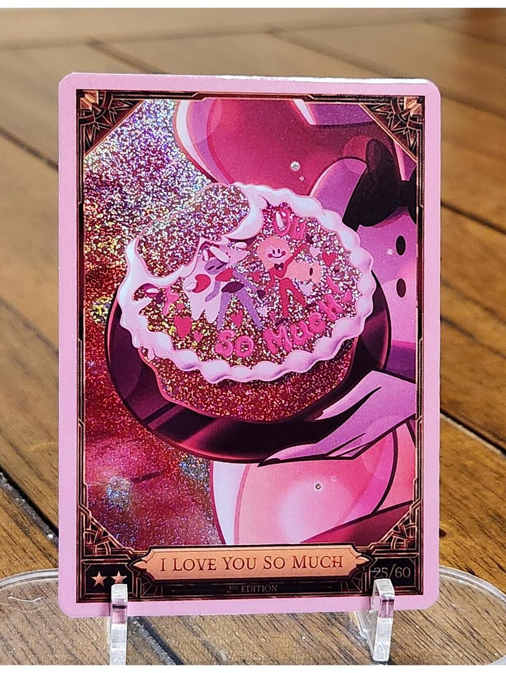 I love you so much foil trading card  - Hazbin Hotel